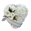 Corazón Funerario Claveles
