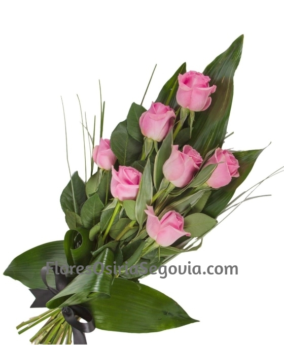 ramo funerario 7 rosas